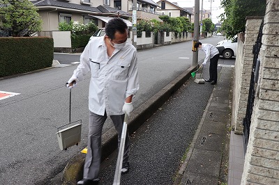 清掃の様子